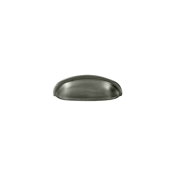 K407U15A Elongated Shell Pull Antique Nickel, 10PK